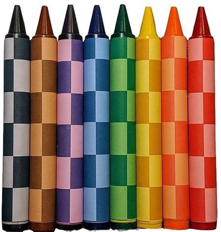 Handcrafted Handy Dandy Notebooks 8 Joe Checkered Colored Jumbo Crayons Collection