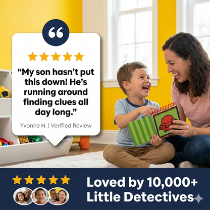 Handcrafted Handy Dandy inspired Notebook with 120 clue stickers and 1 black crayon "STEVE"